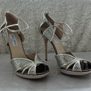 Beautiful shiny silver JIMMY CHOO BRAND NEW